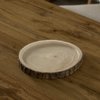 Vintiquewise Natural Wooden Bark Round Slice 12-inch Tray, Rustic Table Charger Centerpiece QI004388.12